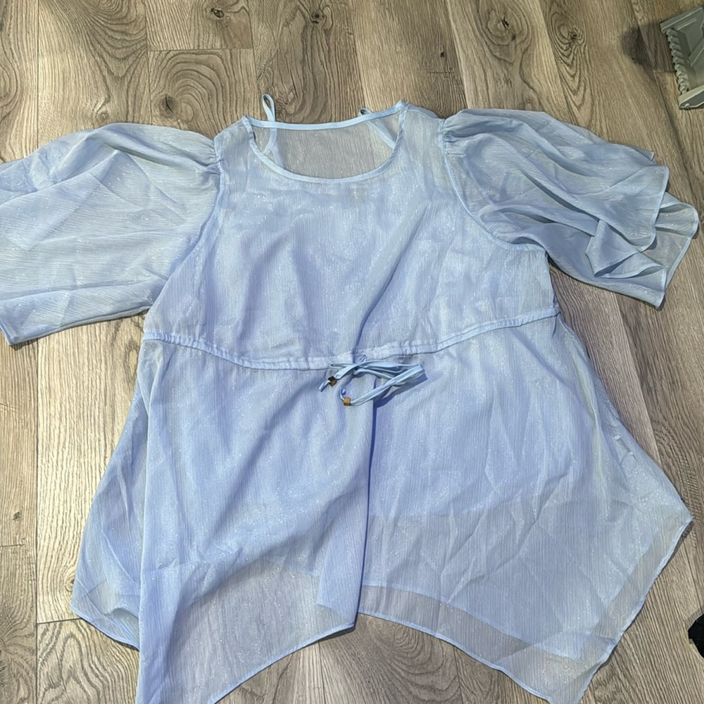 Baby Blue SHEIN blouse